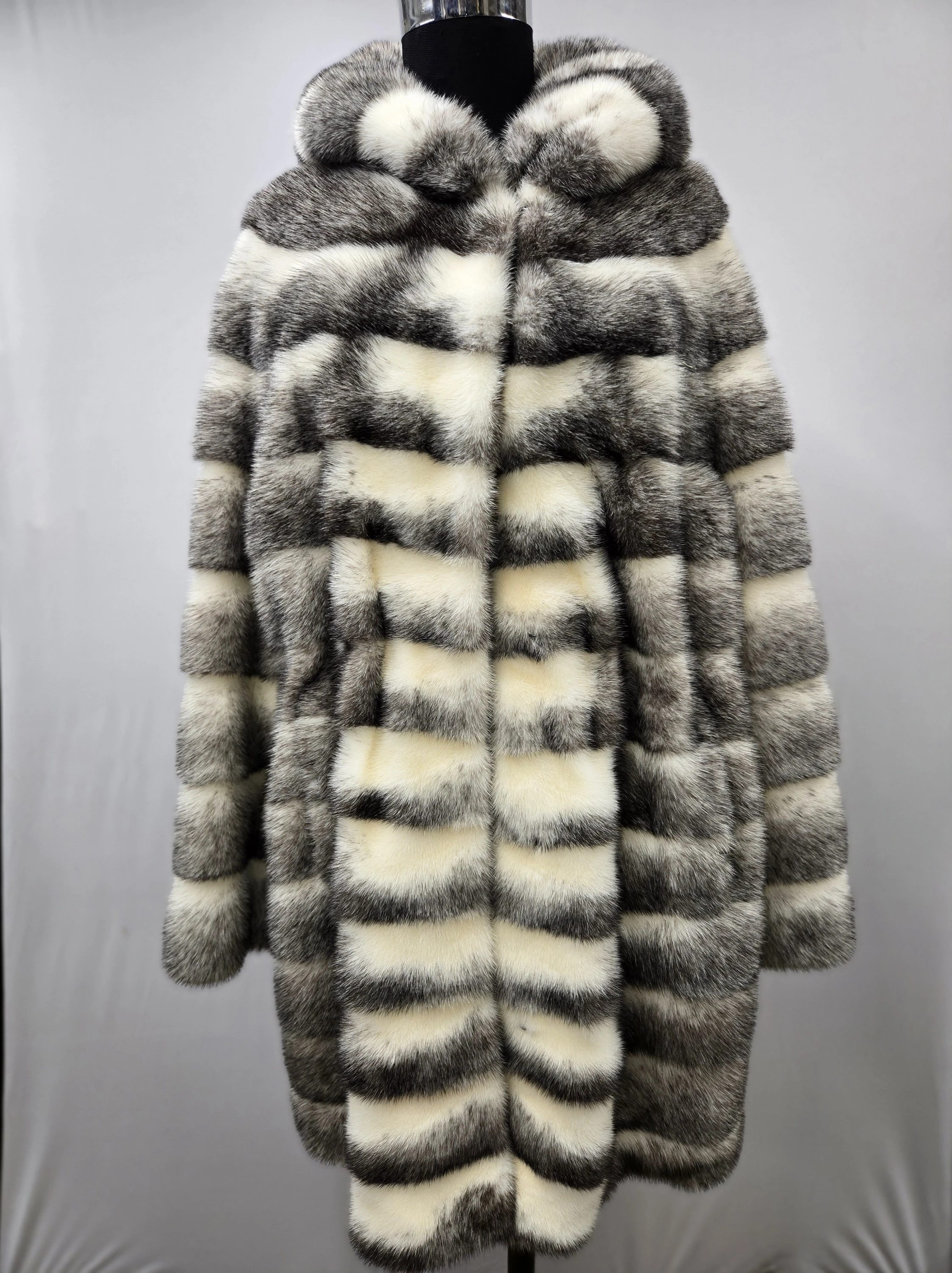 MANTEAU VISON BLACK CROSS